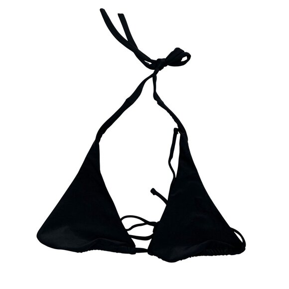 CSB x Isabelle Mathers Wide Triangle Bikini Top in Black - Picture 1 of 5